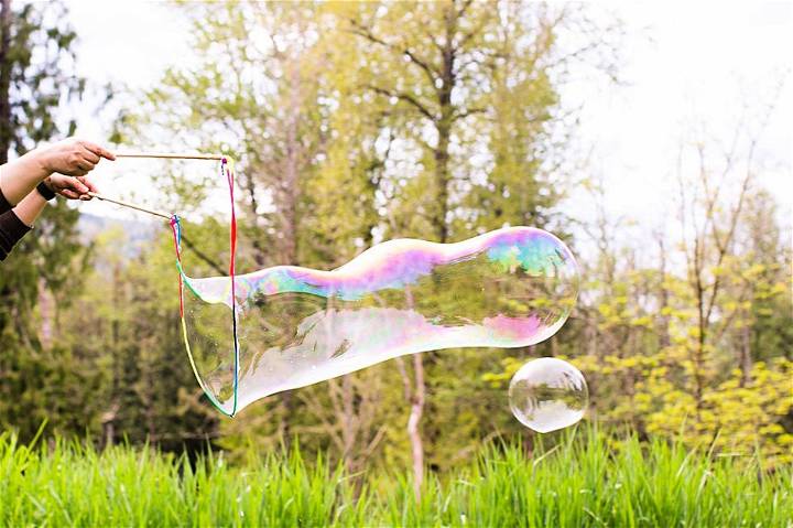 Make Giant Bubbles and Bubble Wands