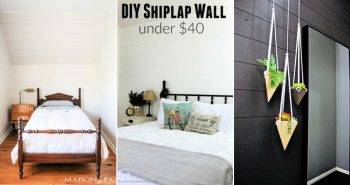Cheap DIY Shiplap Wall Ideas