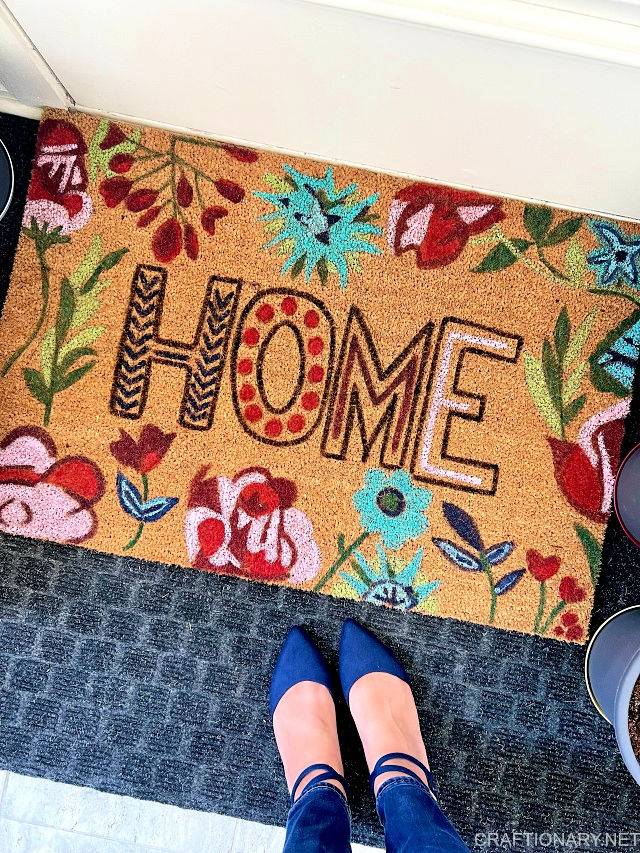 Colorful Large Coir Doormat for a Welcoming Entrance