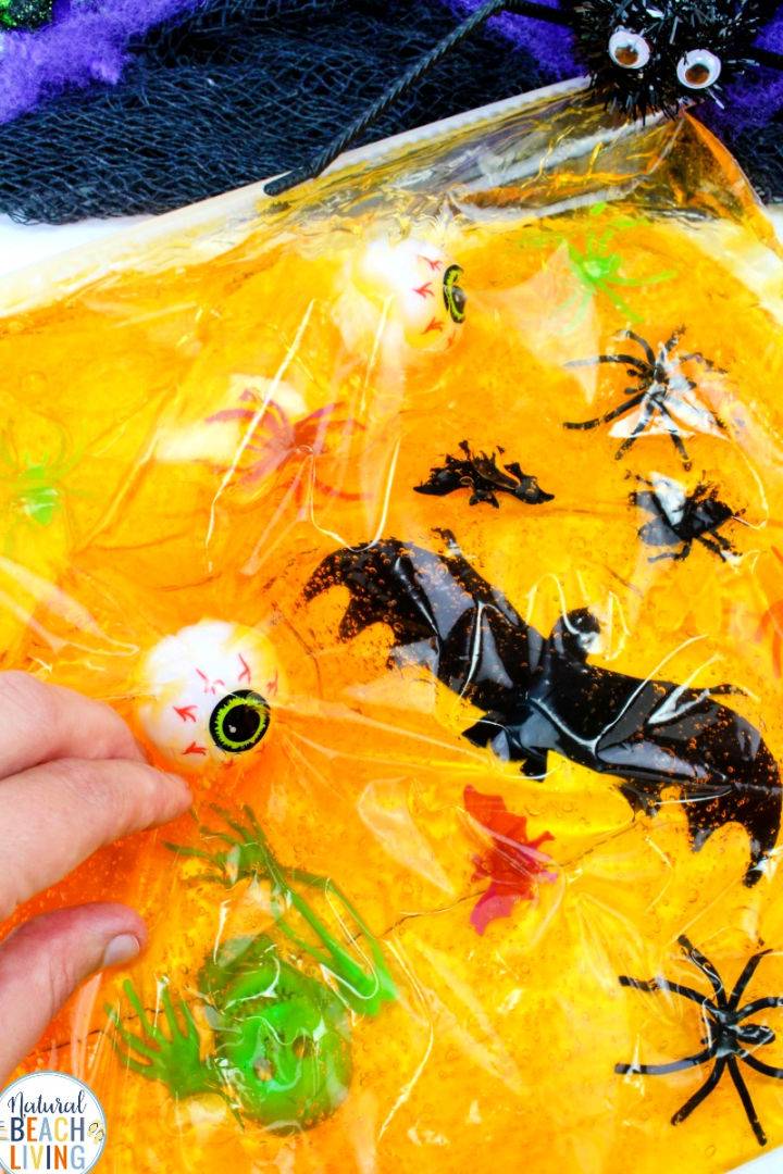 Сенсорная сумка на Хэллоуин – сенсорные занятия для детей