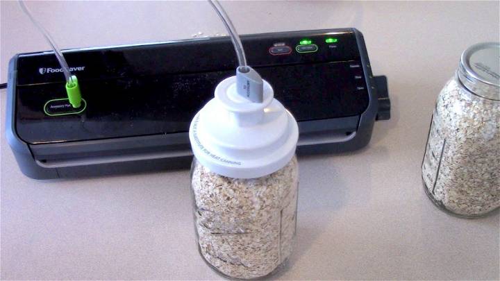 How to Store Oatmeal in Mason Jars with Vacuum Sealer