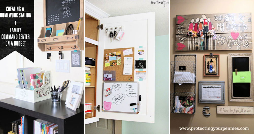 diy family command center ideas