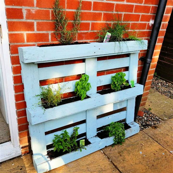 1 old pallet my inspo mostly billys work 1 almost complete herb garden