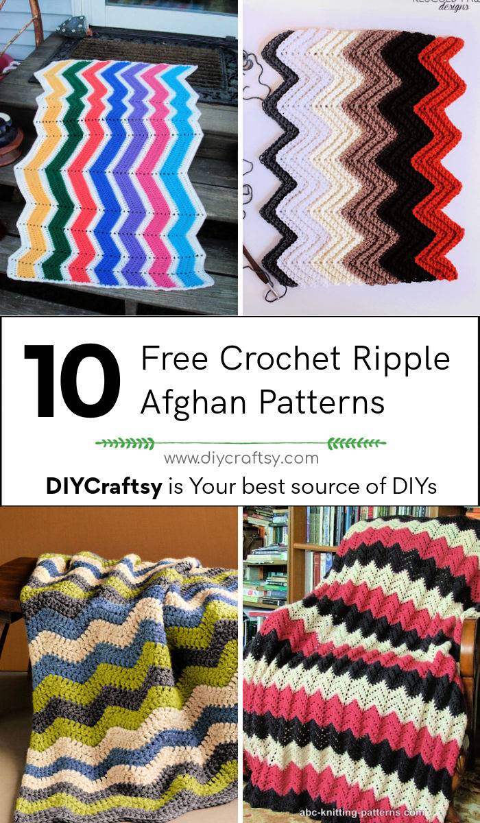 10 Free Crochet Ripple Afghan Patterns