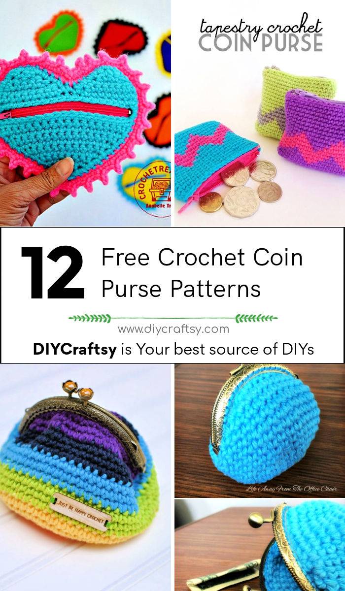 18 Free Crochet Coin Purses Patterns