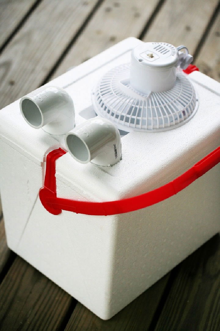 Styrofoam cooler sale fan