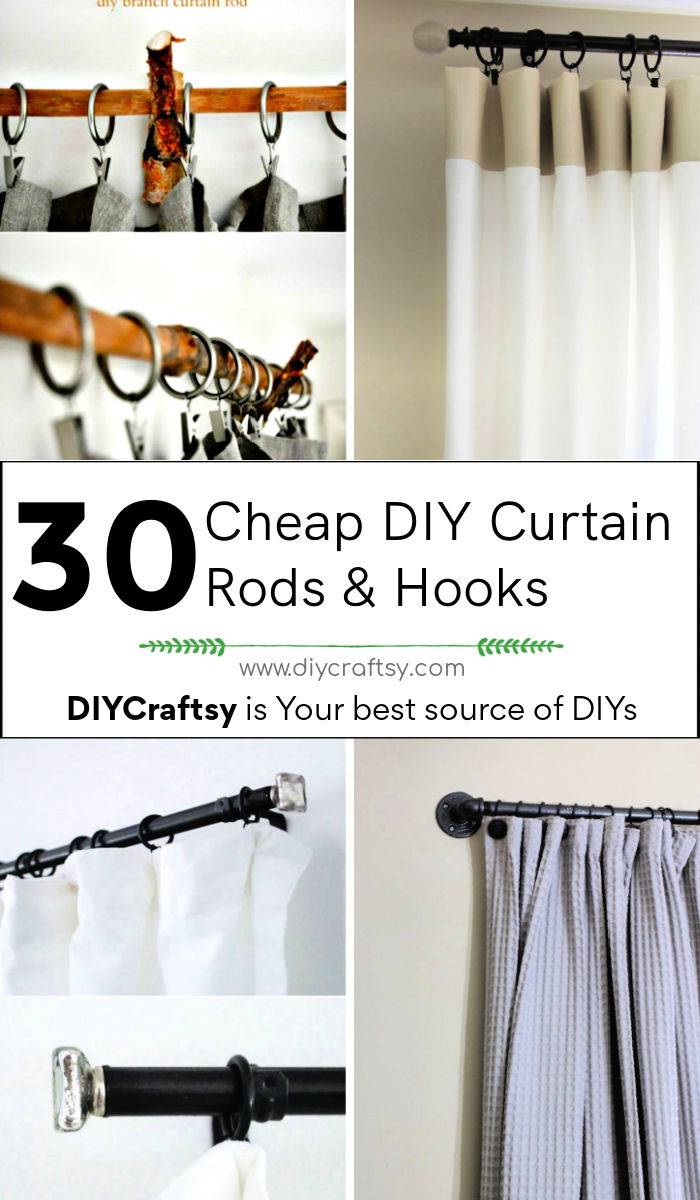 30 Diy Curtain Rods And Hooks To, Do Curtains Come With Hooks