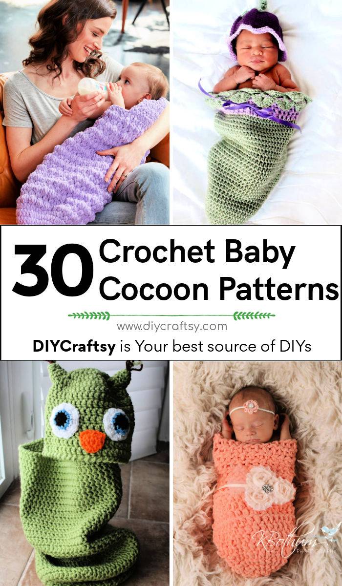 30 free crochet baby cocoon pattern
