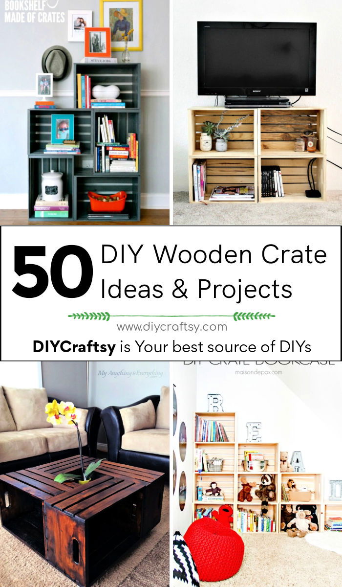 50 unique diy wooden crate ideas and projects