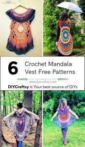 6 Free Crochet Mandala Vest Pattern - DIY Crafts