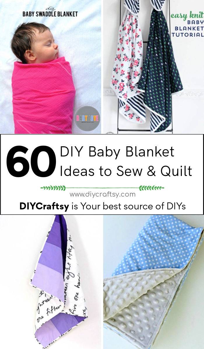 60 easy diy baby blanket ideas to sew and quilt 1