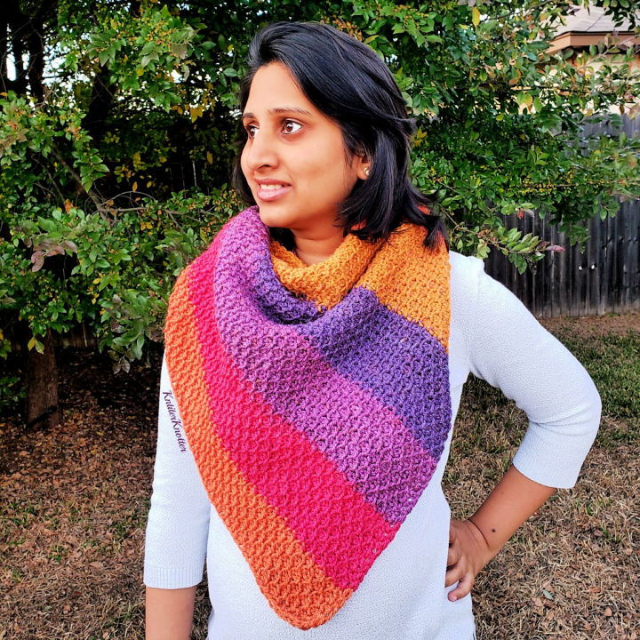 A Taste of Honey Shawl Free Crochet Pattern
