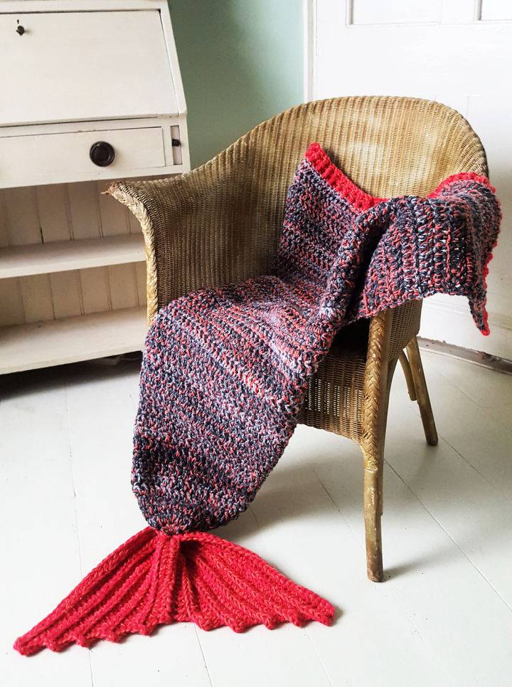 Adult Size Mermaid Tail Blanket Crochet Pattern