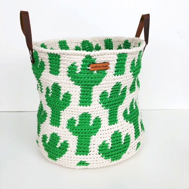 Free Crochet Tapestry Basket Pattern