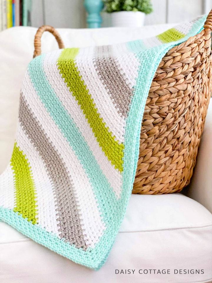 C2C Crochet Summer Meadows Baby Blanket