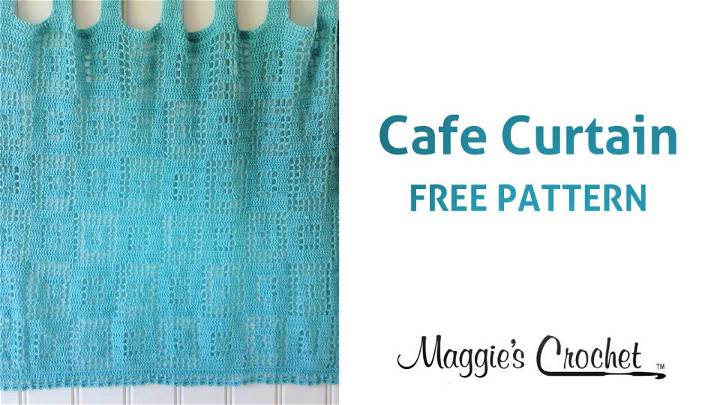  Free Crochet Pattern for Cafe Curtain 