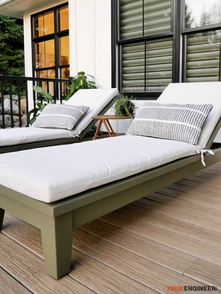 Chaise Lounger Realizzato da 2x4s