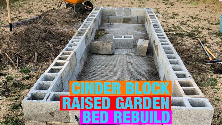 Cinder Block Raised Garden Bed Plan