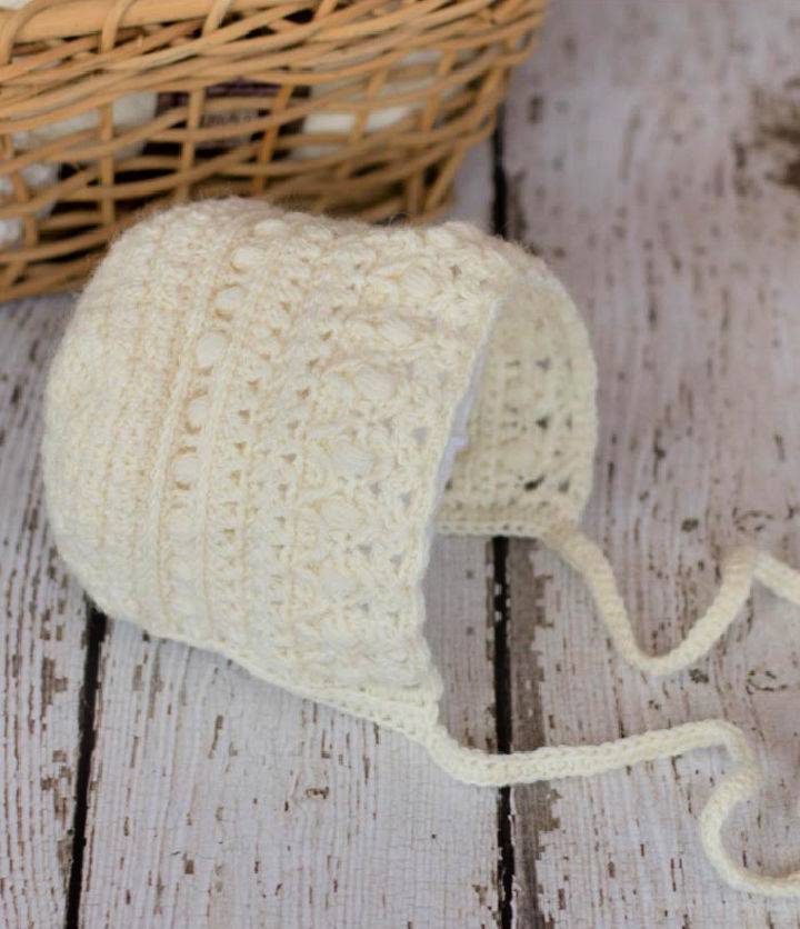 Classic Crochet Baby Bonnet – Free Pattern