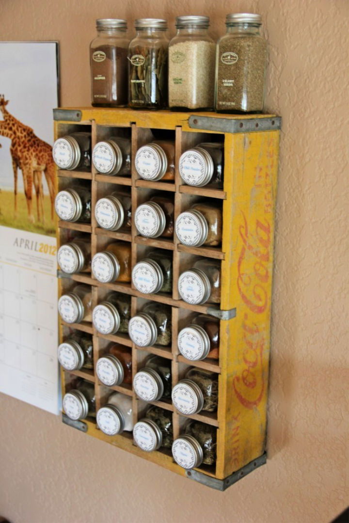 Coca cola Crate Spice Rack