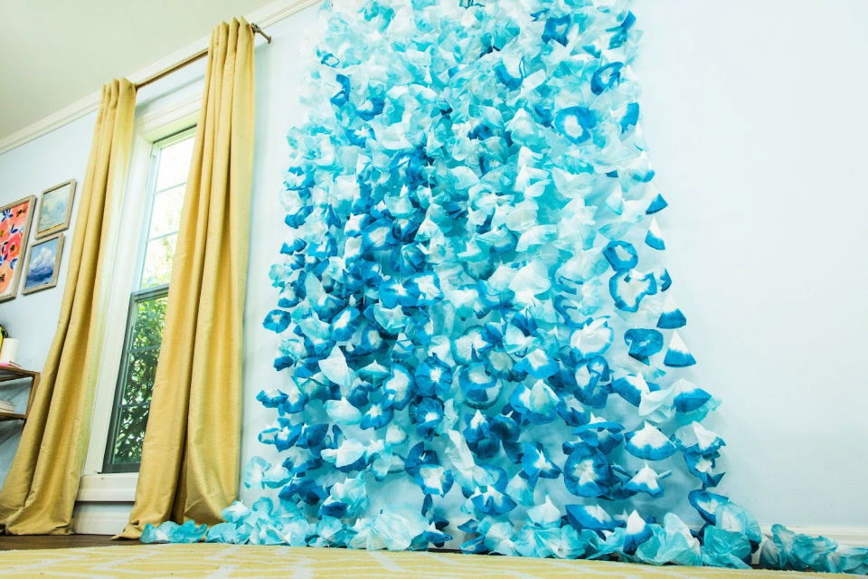 How to Make a Coffee Filter Wedding Backdrop