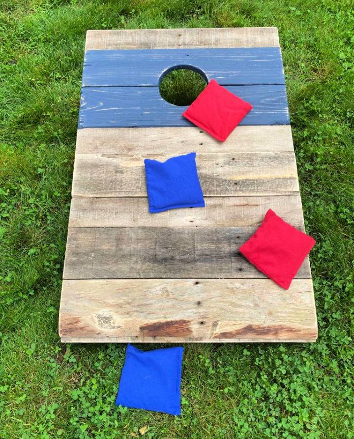 Make a Cornhole Board From 2 Pallets