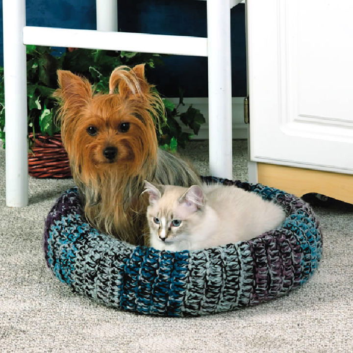 Cozy Pet Bed Free Crochet Pattern