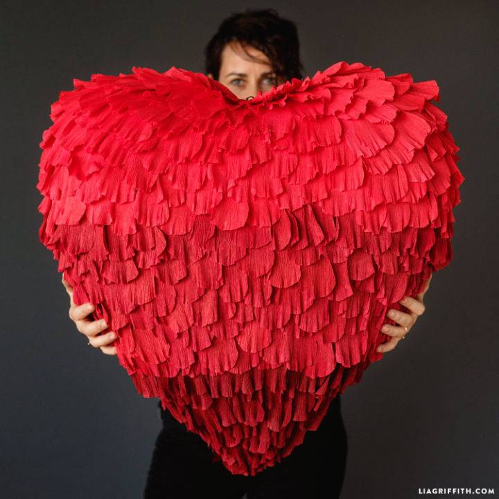 Create a Crepe Paper Heart Piñata