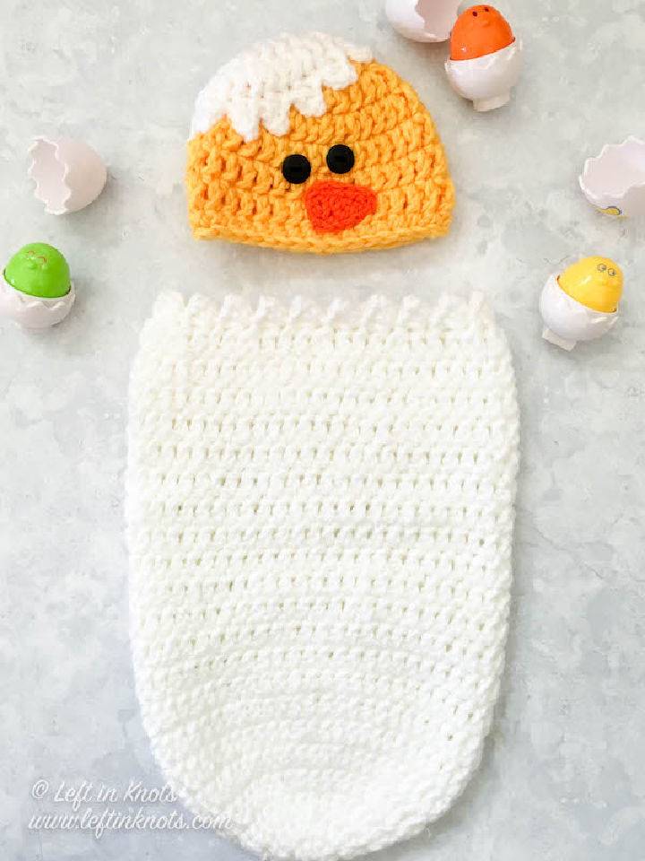 Easy Crochet Baby Chick Infant Cocoon Pattern