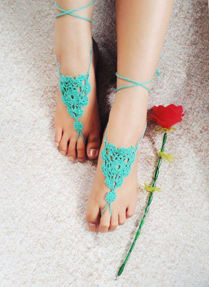 Crochet Bohemian Barefoot Sandals
