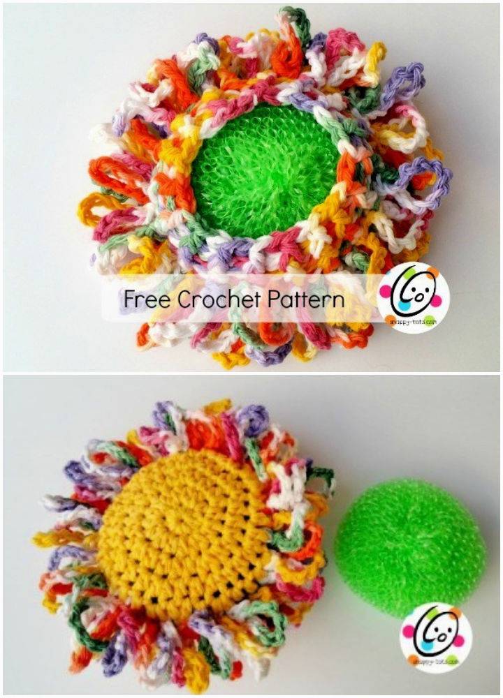 Crochet Cotton Yarn Bloomin Scrubbie Pattern