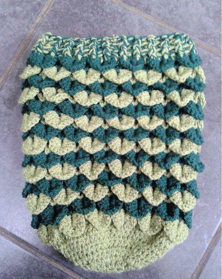 Crocodile Stitch Crochet Baby Cocoon Pattern