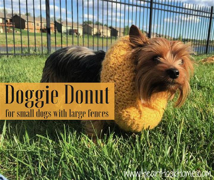 Crochet Doggie Donut Dog Collar
