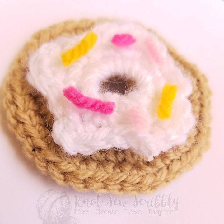 Crochet Donut Day Applique Pattern