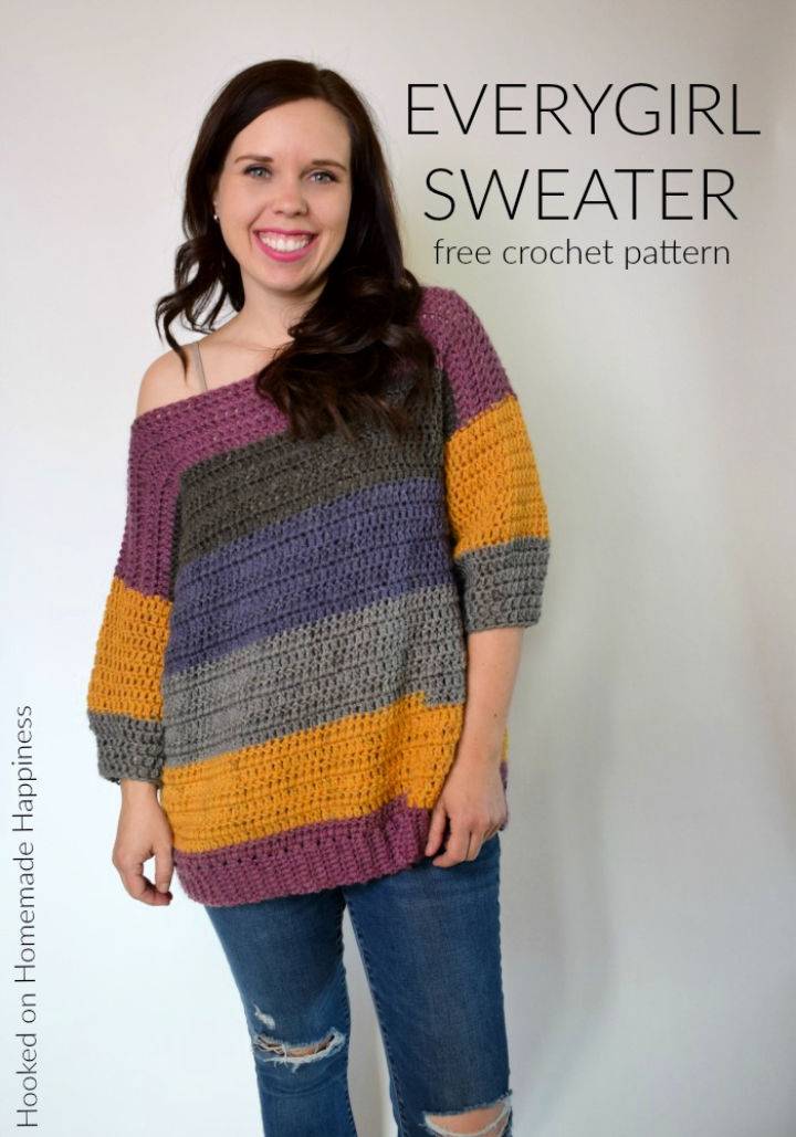Crochet Everygirl Sweater Pattern