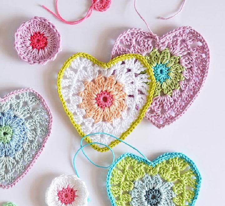 Crochet Granny Chic Heart Pattern