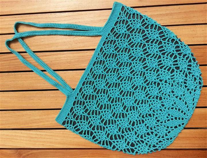 Crochet Lace Grocery Bag Pattern