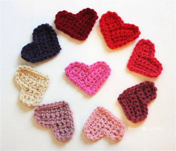 Crochet Little Hearts Pattern