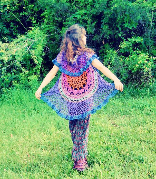 Mandala Crochet Vest Pattern - Hooked on Homemade Happiness