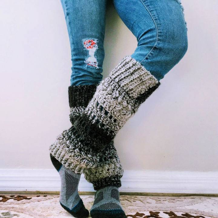 Crochet Luminous Leg Warmers Pattern