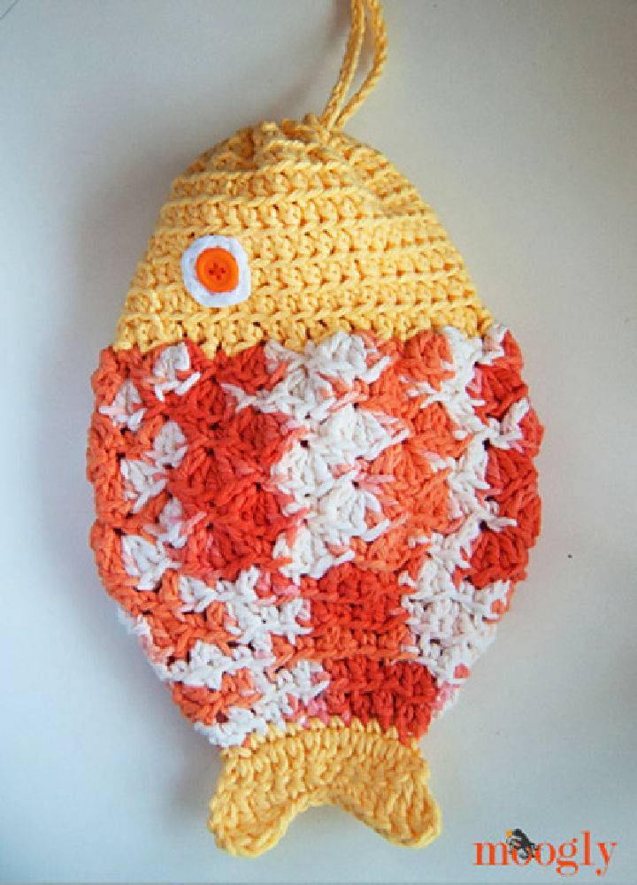 Crochet Mystery Fish Pouch