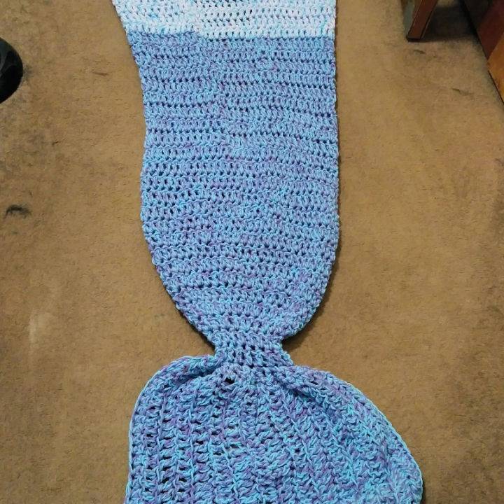 Crochet Peasy Mermaid Tail Blanket Pattern