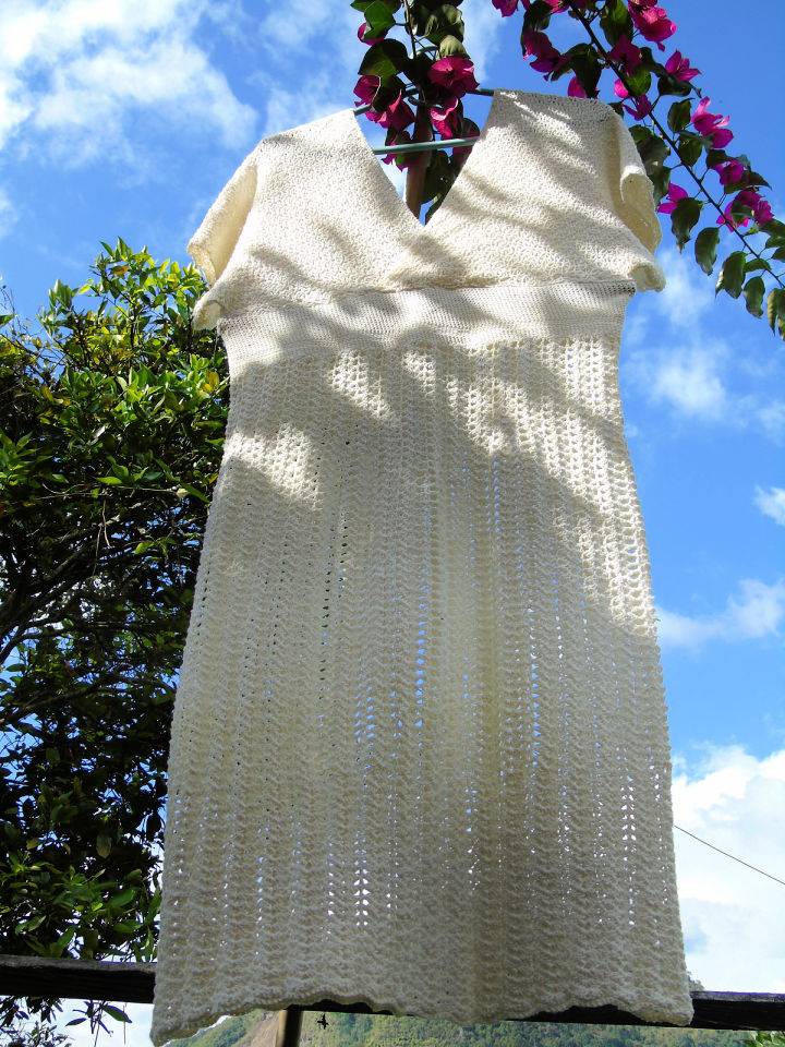 Crochet Plus Size June Bride Wedding Dress