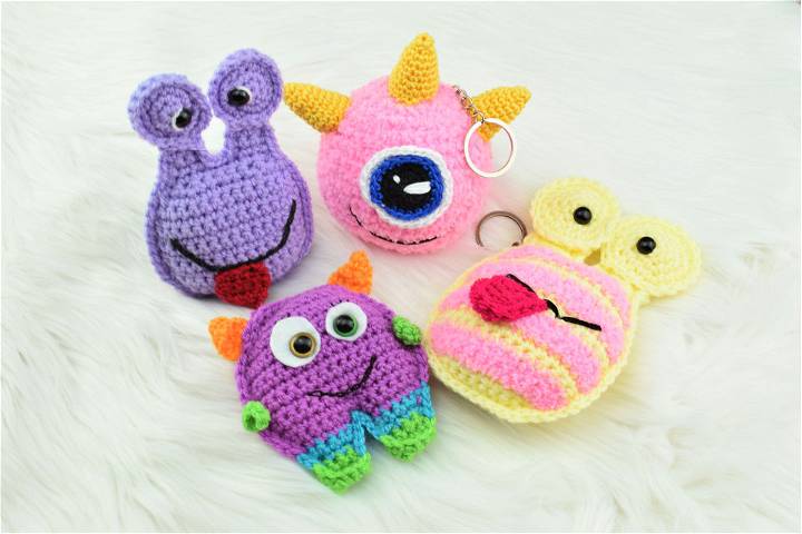 Crochet Pocket Monsters Keychain
