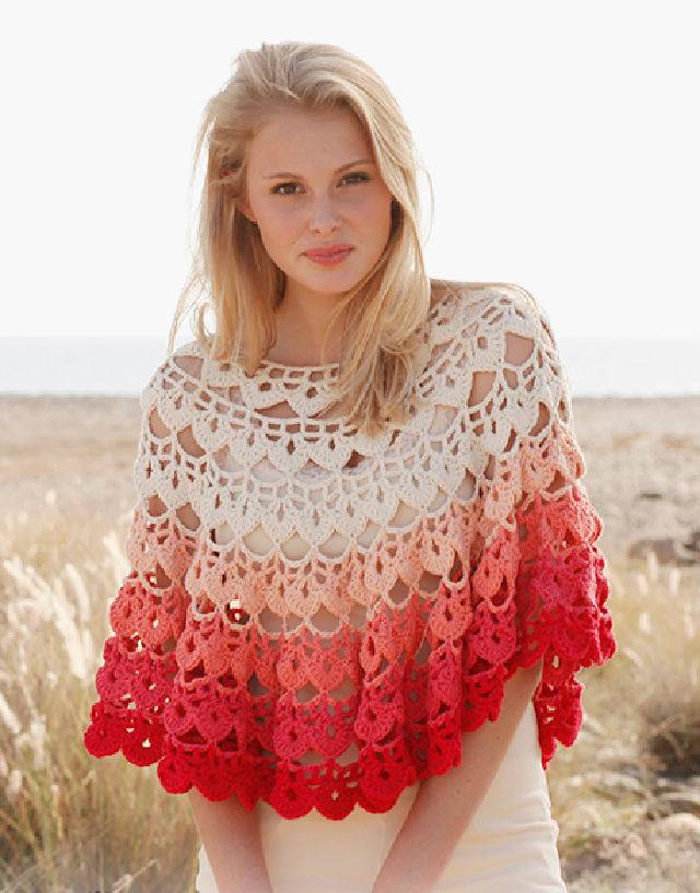 How to Crochet Popsicle Poncho - Free Pattern