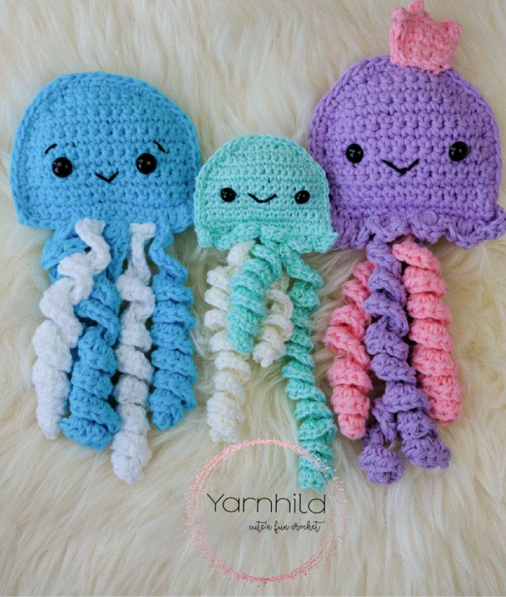 Crochet Ragdoll Jellyfish Amigurumi Pattern
