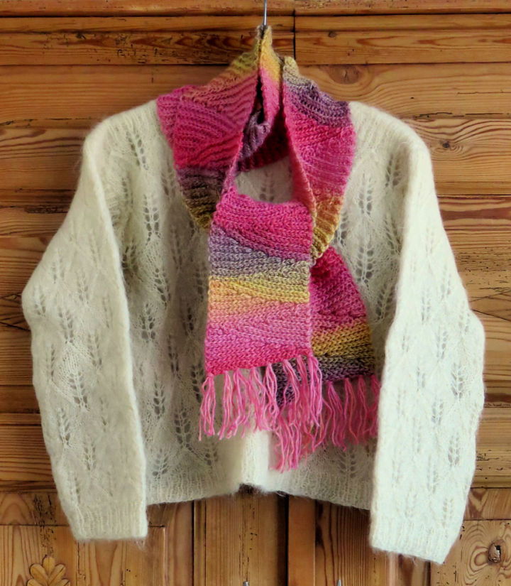 Crochet Slip Slope Scarf Pattern