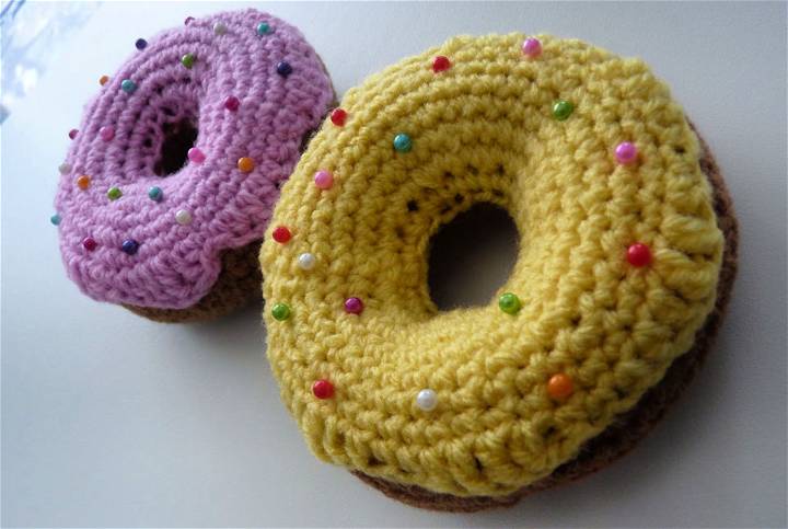Crochet Sprinkly Donuts