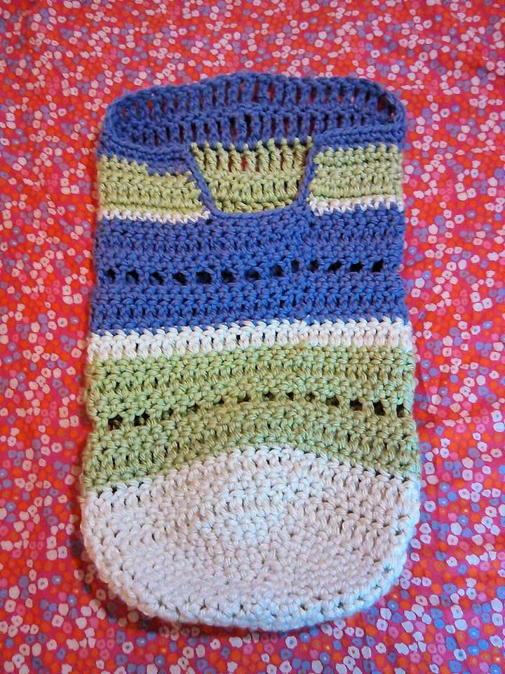 Fastest Crochet Striped Baby Cocoon Pattern