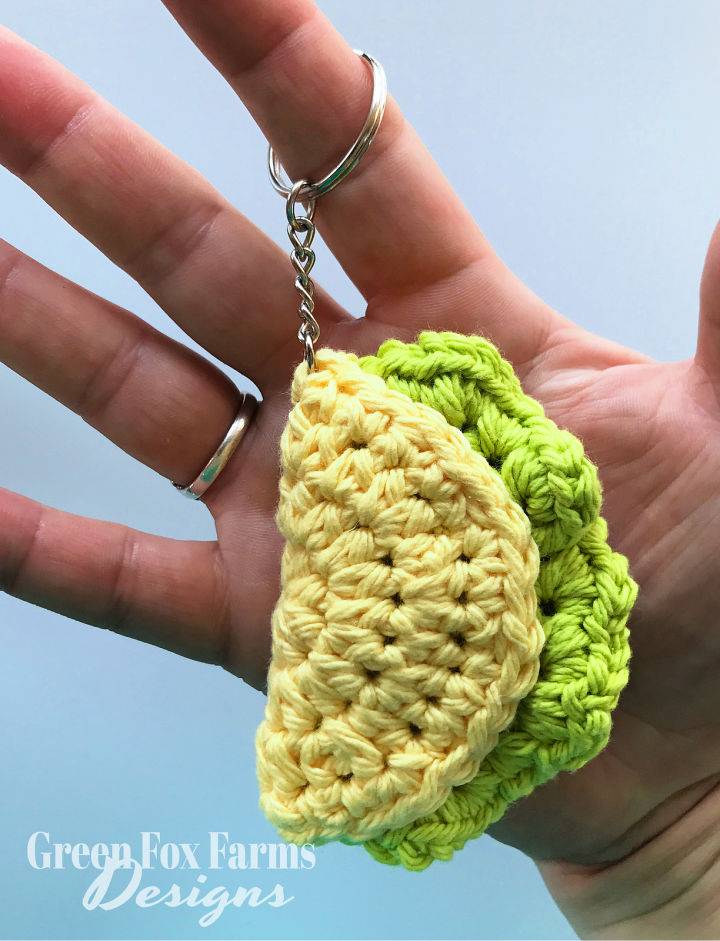 Crochet Taco Keychain Pattern